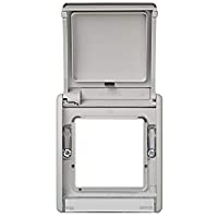 Simon 4400092-035 - Marco Con Tapa Articulada Gris S.44 Aqua